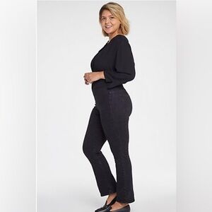 NYDJ Slim Bootcut Black Jeans - Size PM (6P 8P 10P) New York Denim NEW